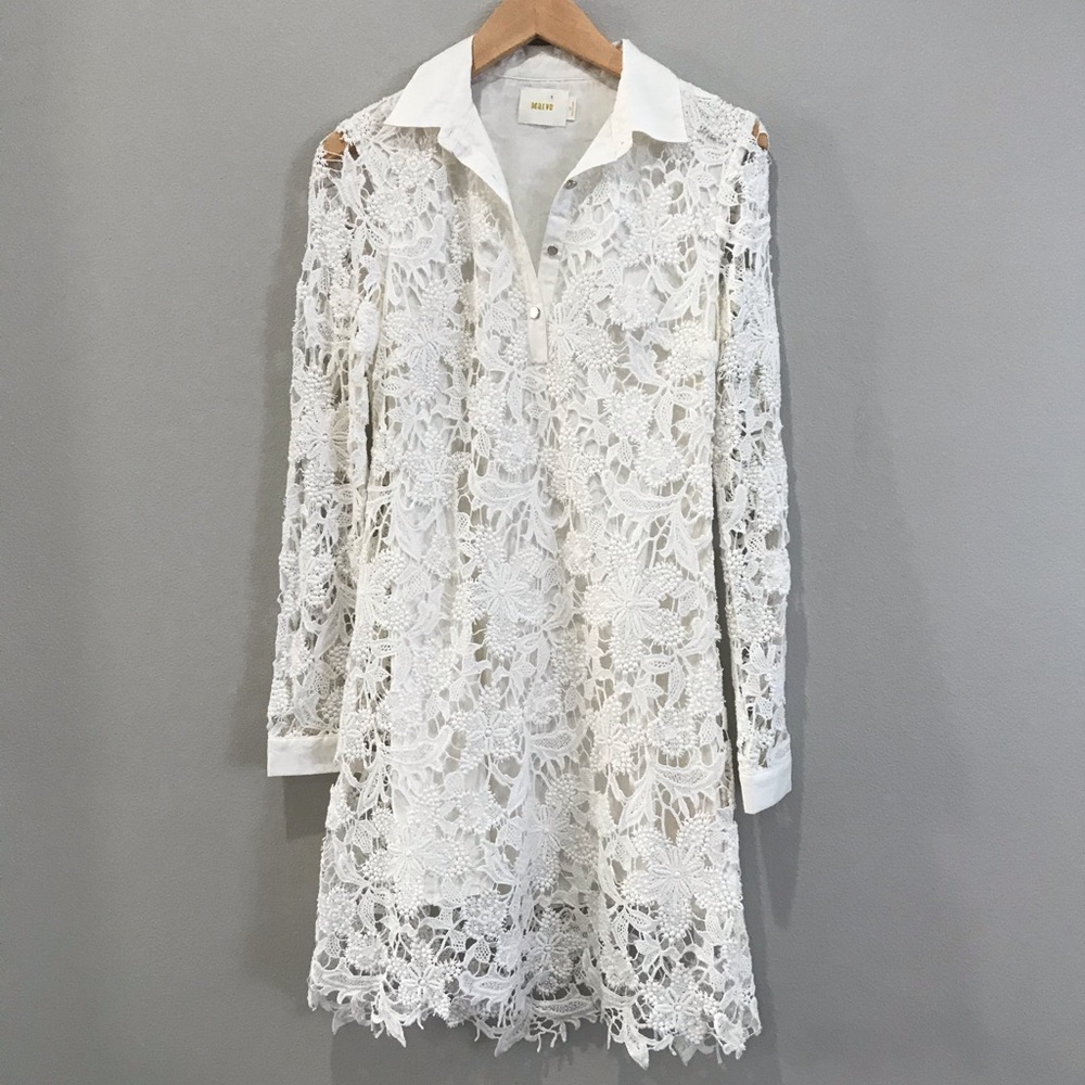 Maeve Lace Long Sleeve Dress